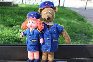 Маша и медведь - полицейские. Старцева Светлана. г. Усть-Илимск