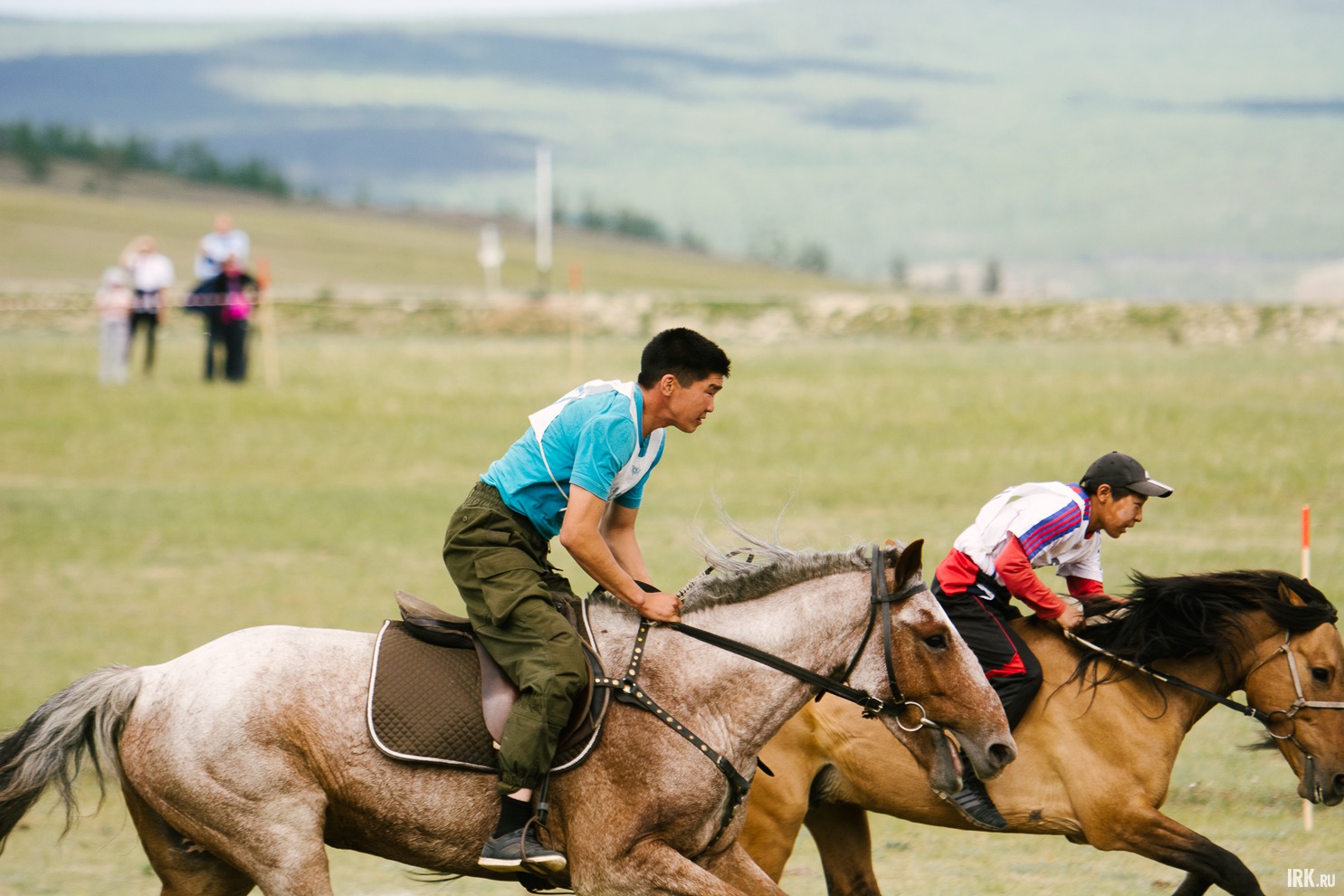 Состоялись скачки на лошадях по пересечённой местности.