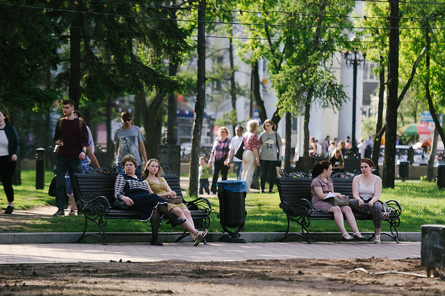 В сквере Кирова. Фото — Никита Пятков
