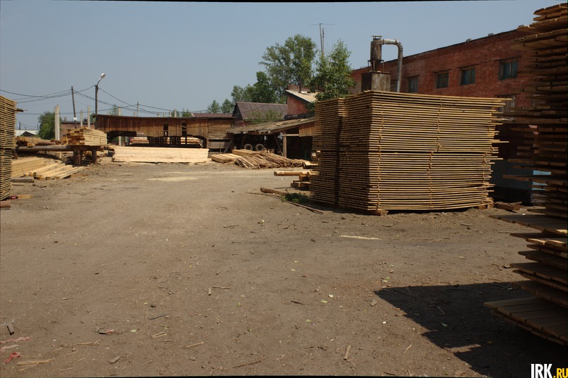 Пункт приёма и отгрузки древесины в Хомутово. Фото Светланы Латыниной