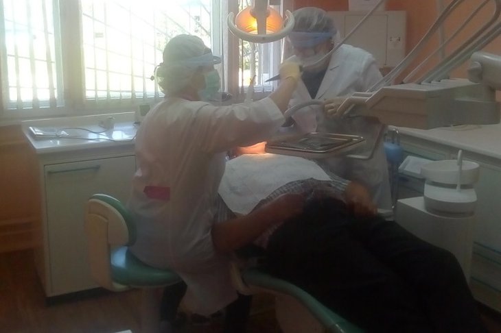 В стоматологии бывшей медсанчасти. Фото — пресс-служба министерства здравоохранения Иркутской области