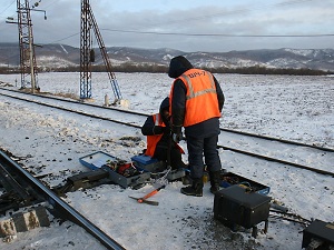 Дорожные работы в Слюдянке. Фото с сайта vszd.rzd.ru