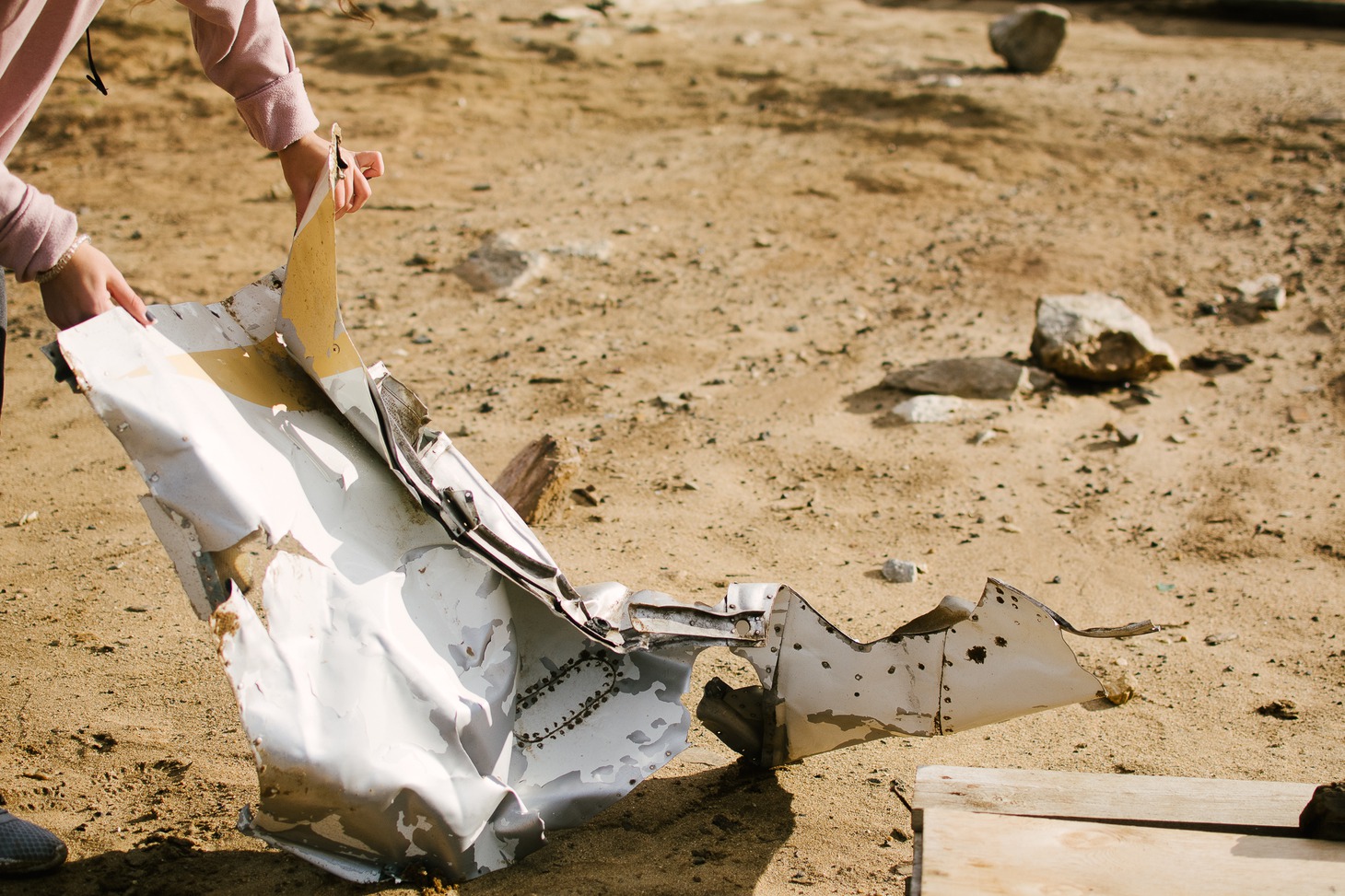 Обломки самолета