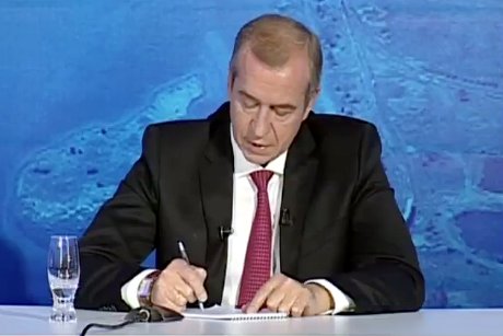 Сергей Левченко. Скриншот прямой трансляции