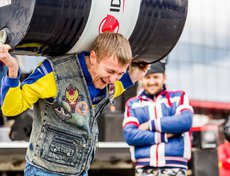 Для байкеров провели специальные конкурсы.