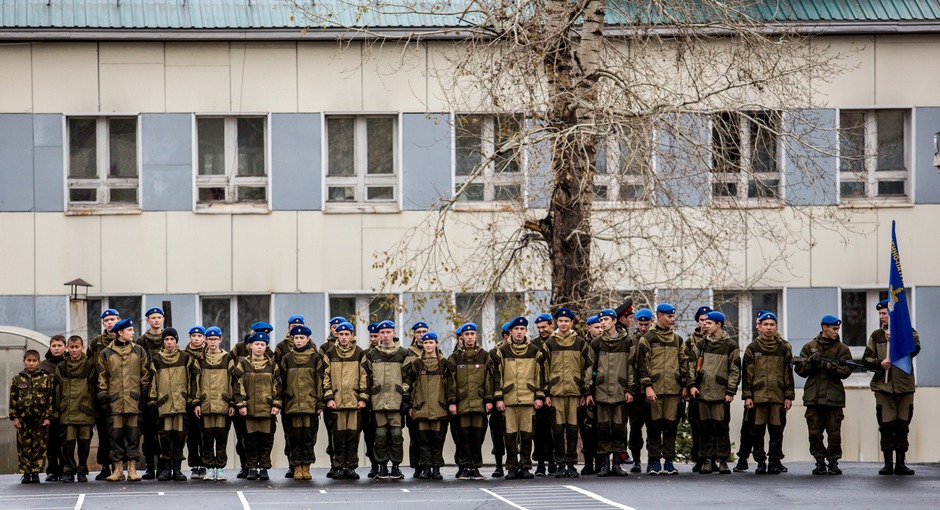 Выступление курсантов военно-патриотического центра «Вымпел-Байкал»