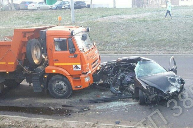 На месте аварии