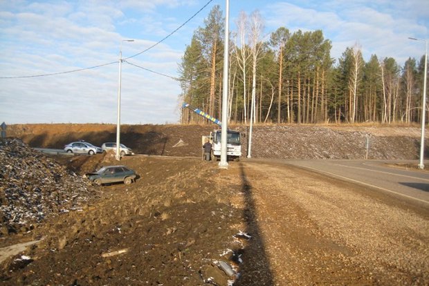 На месте аварии На месте аварии