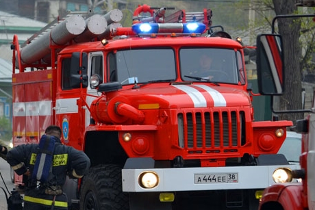 Пожарная машина. Фото ГУ МЧС России по Иркутской области