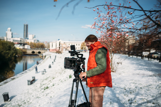 На съёмках фильма «Про рок». Фото предоставлено Евгением Григорьевым