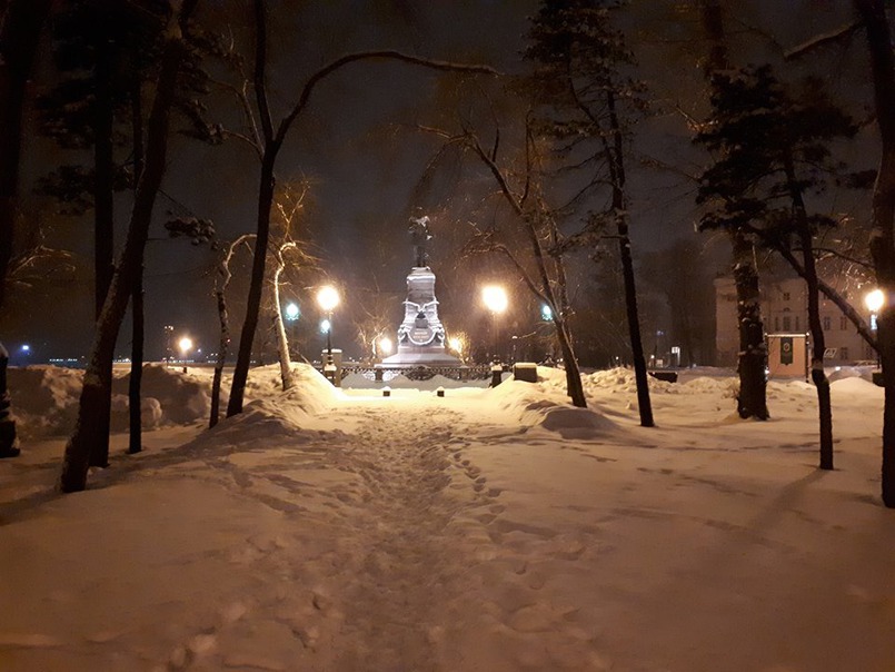 Заснеженный иркутск фото