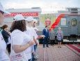 Прибытие поезда. Всероссийскую акцию «Тест на ВИЧ», организованная Минздравом РФ совместно с РЖД, посетило около 1,5 тысяч человек, пожелавших проверить свой ВИЧ-статус.