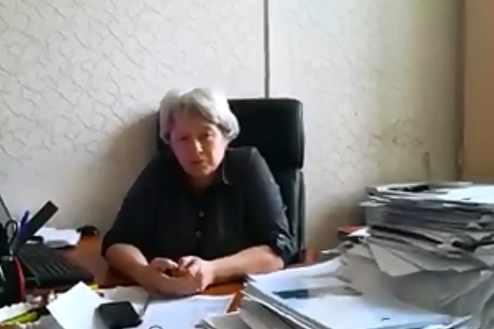 Елена Голенецкая. Скрин видео с Facebook