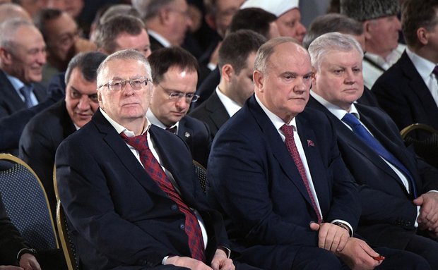 Владимир Жириновский, Геннадий Зюганов, Сергей Миронов Владимир Жириновский, Геннадий Зюганов, Сергей Миронов