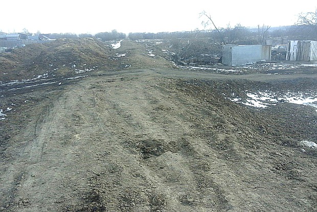 Переезд через дамбу