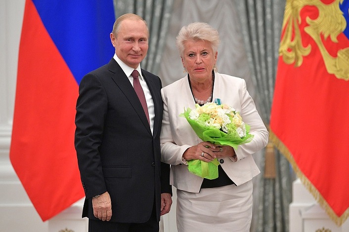 Владимир Путин и Виктория Дворниченко