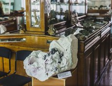 Застекленные витрины из дерева, сделанные иркутскими мастерами еще в советские годы, до сих пор служат музею.