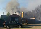 На месте пожара. Фото предоставлено пресс-службой ГУ МЧС России по Иркутской области