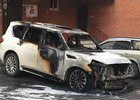 Сгоревший автомобиль. Фото пресс-службы СУ СКР по Иркутской области