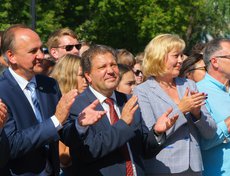 Игорь Бычков, и.о. ректора ИГУ, Александр Шмидт, первый проректор ИГУ, Ольга Янчевская, проректор ИГУ, Сергей Ступин, директор областного краеведческого музей.