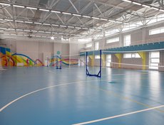 Спортзал в школе № 19 стал больше, теперь в нем могут заниматься три класса одновременно.