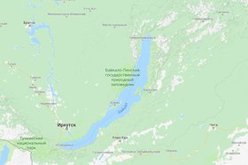 Байкал на Google maps
