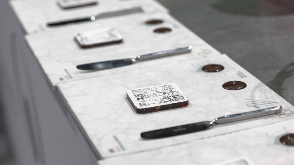 Работы Артема Глушкова на конкурсе в 2018 году. Фото с сайта www.worldchocolatemasters.com