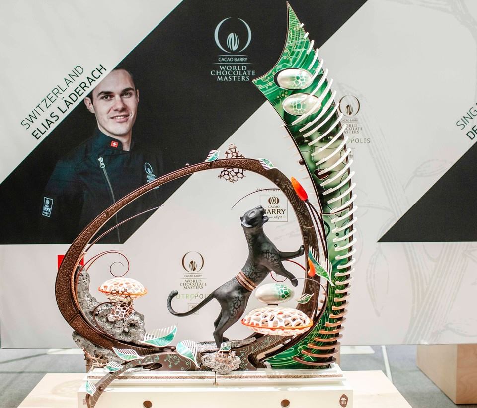 Победитель конкурса Элиас Лэдерах. Фото с сайта www.worldchocolatemasters.com