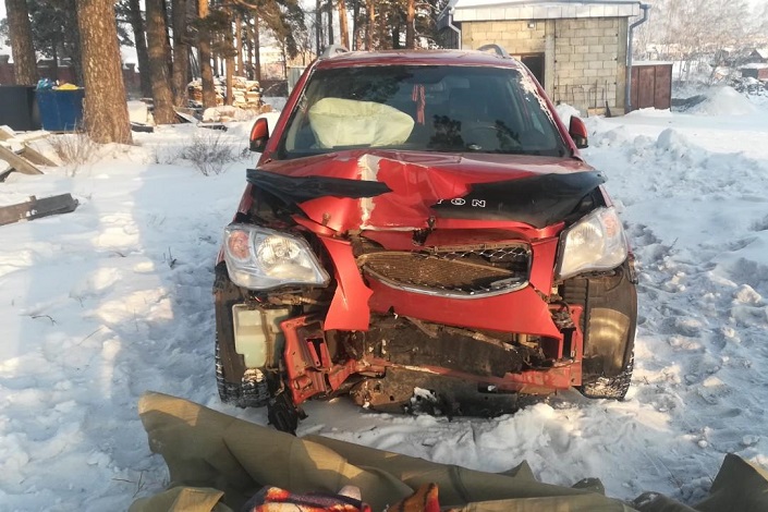 На месте аварии в Иркутском районе