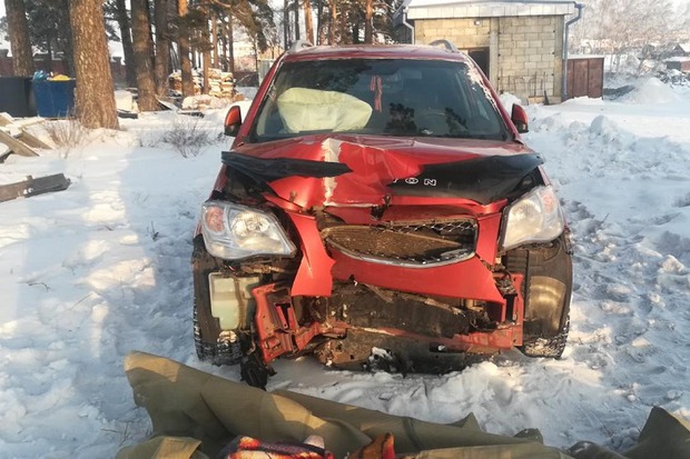 На месте аварии в Иркутском районе