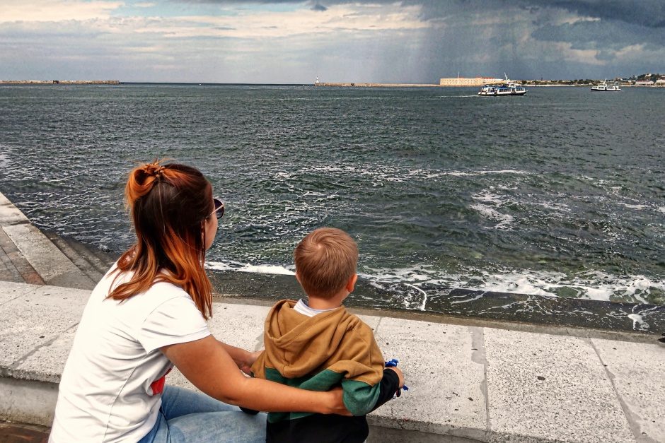 Севастополь, вид на море с площади Нахимова