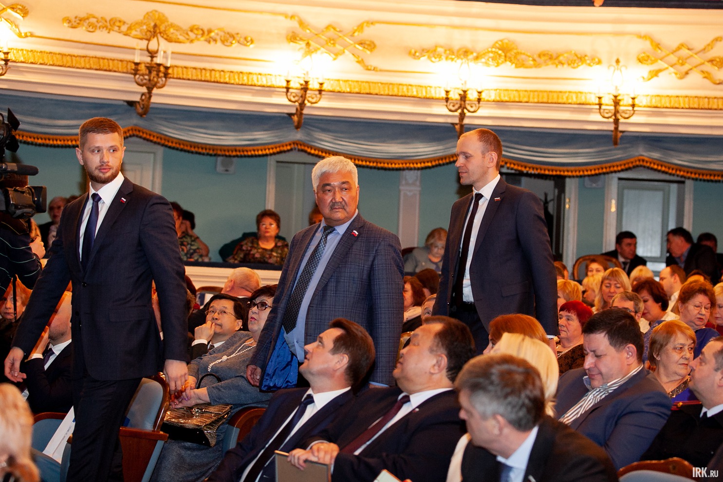 Евгений Стекачев, заместитель председателя думы Александр Ханхалаев, заместитель председателя Думы Иркутска Виталий Матвийчук
