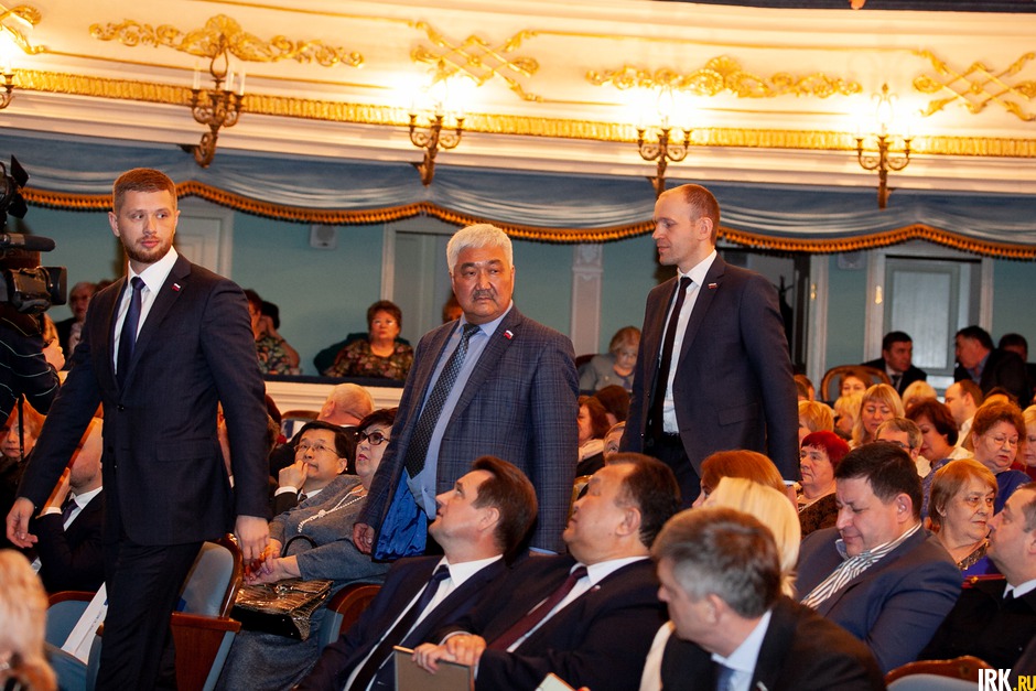 Евгений Стекачев, заместитель председателя думы Александр Ханхалаев, заместитель председателя Думы Иркутска Виталий Матвийчук