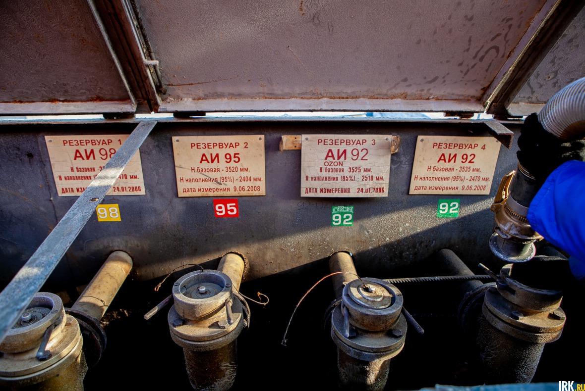 Перед сливом нефтепродуктов в резервуары, они проходят контроль