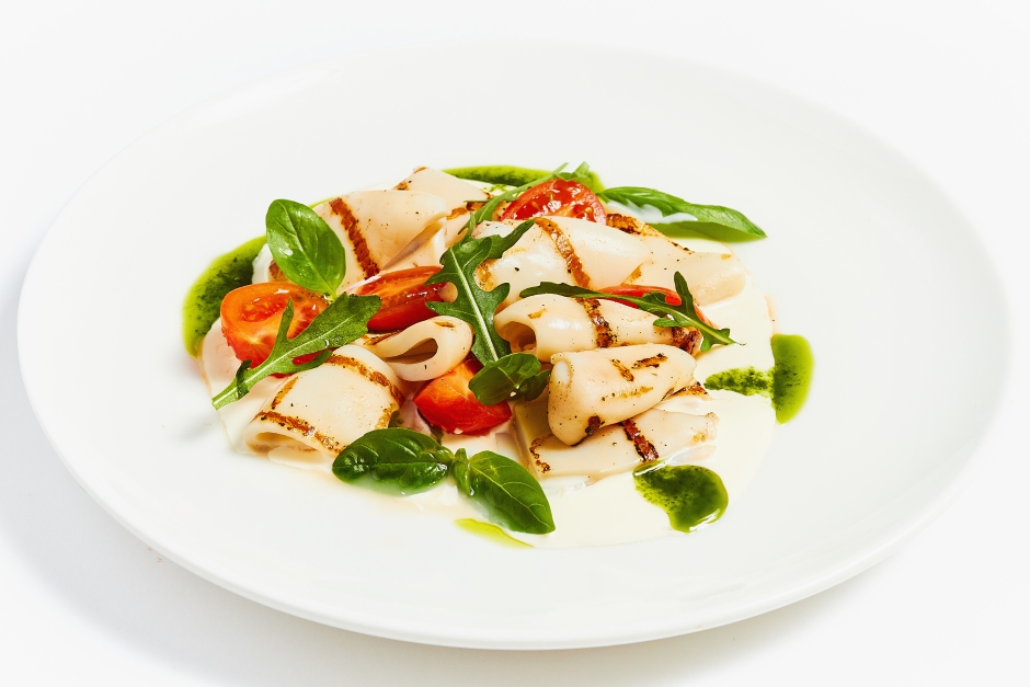 Закуска из кальмара