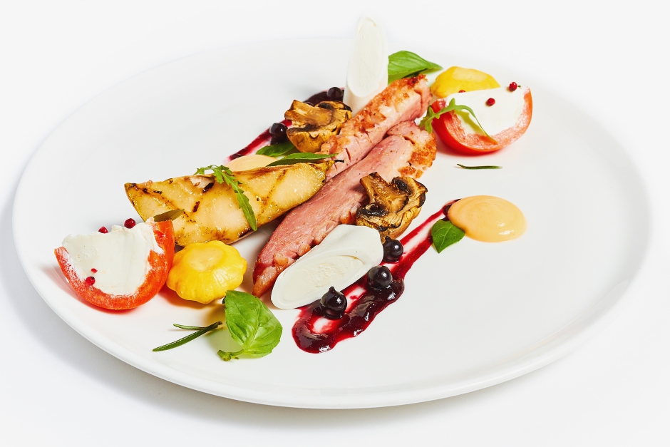 Утиная грудка на гриле