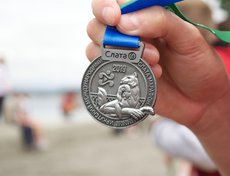 Каждый финишировавший участник получил медаль.