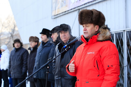 На митинге. Фото предоставлено агентством «Альтаир»