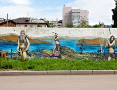 Граффити на Цесовской Набережной.