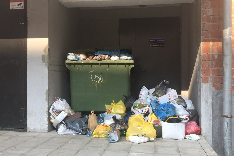 Мусор не убирали со 2 августа! Пискунова 135. Фото прислала Ирина