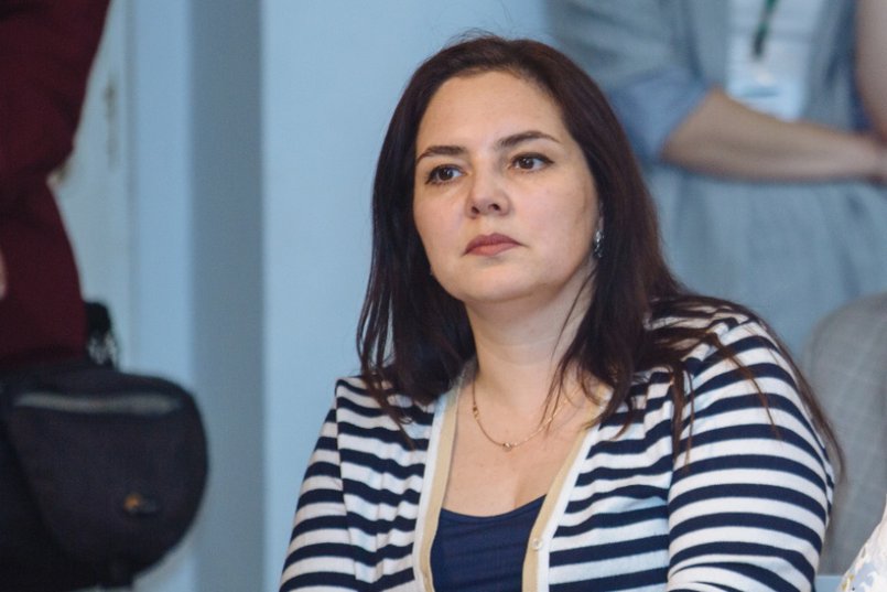 Ирина Алашкевич на выступлении губернатора в Клубе публичной политики