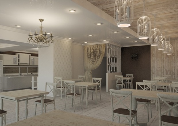 Схема интерьера. Изображения предоставлены кафе