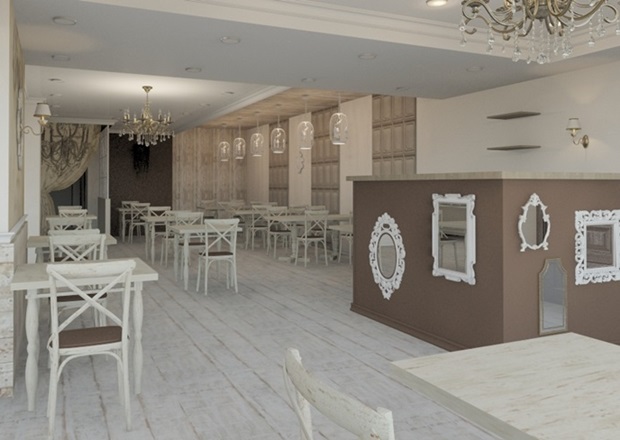 Схема интерьера. Изображения предоставлены кафе