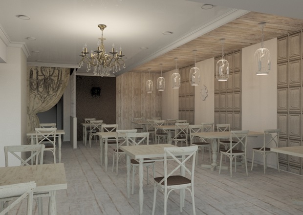 Схема интерьера. Изображения предоставлены кафе