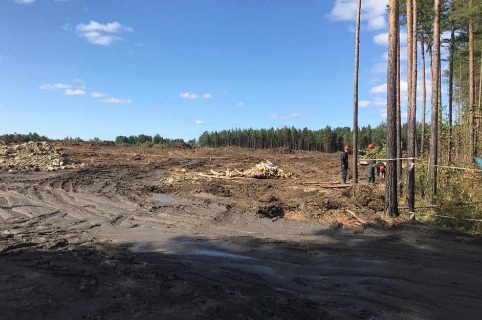 На площадке строительства в микрорайоне Угольщиков