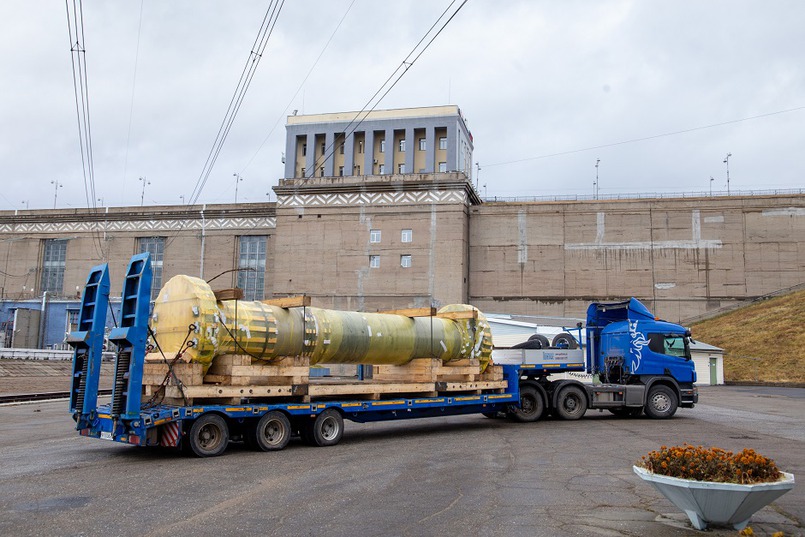 На Иркутскую ГЭС доставлено оборудование для модернизации гидроагрегата №2