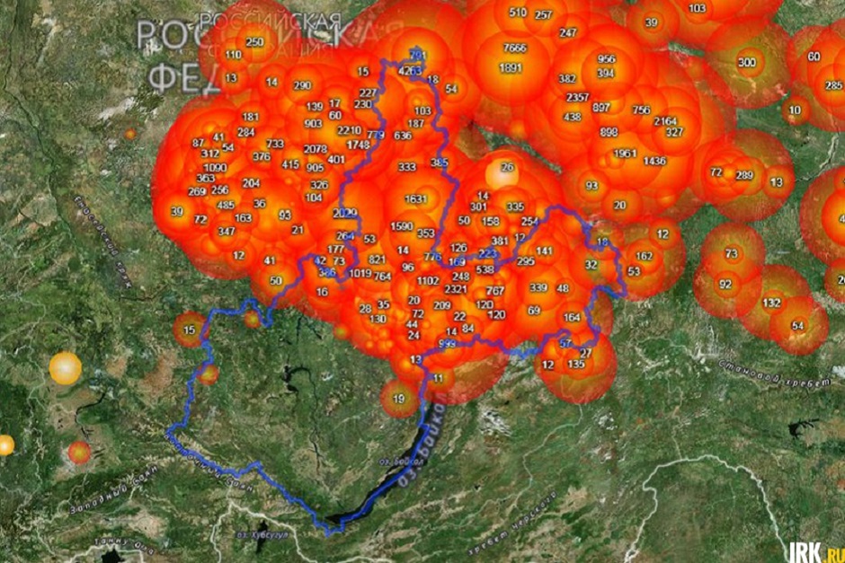 Где горит лес сегодня карта пожаров