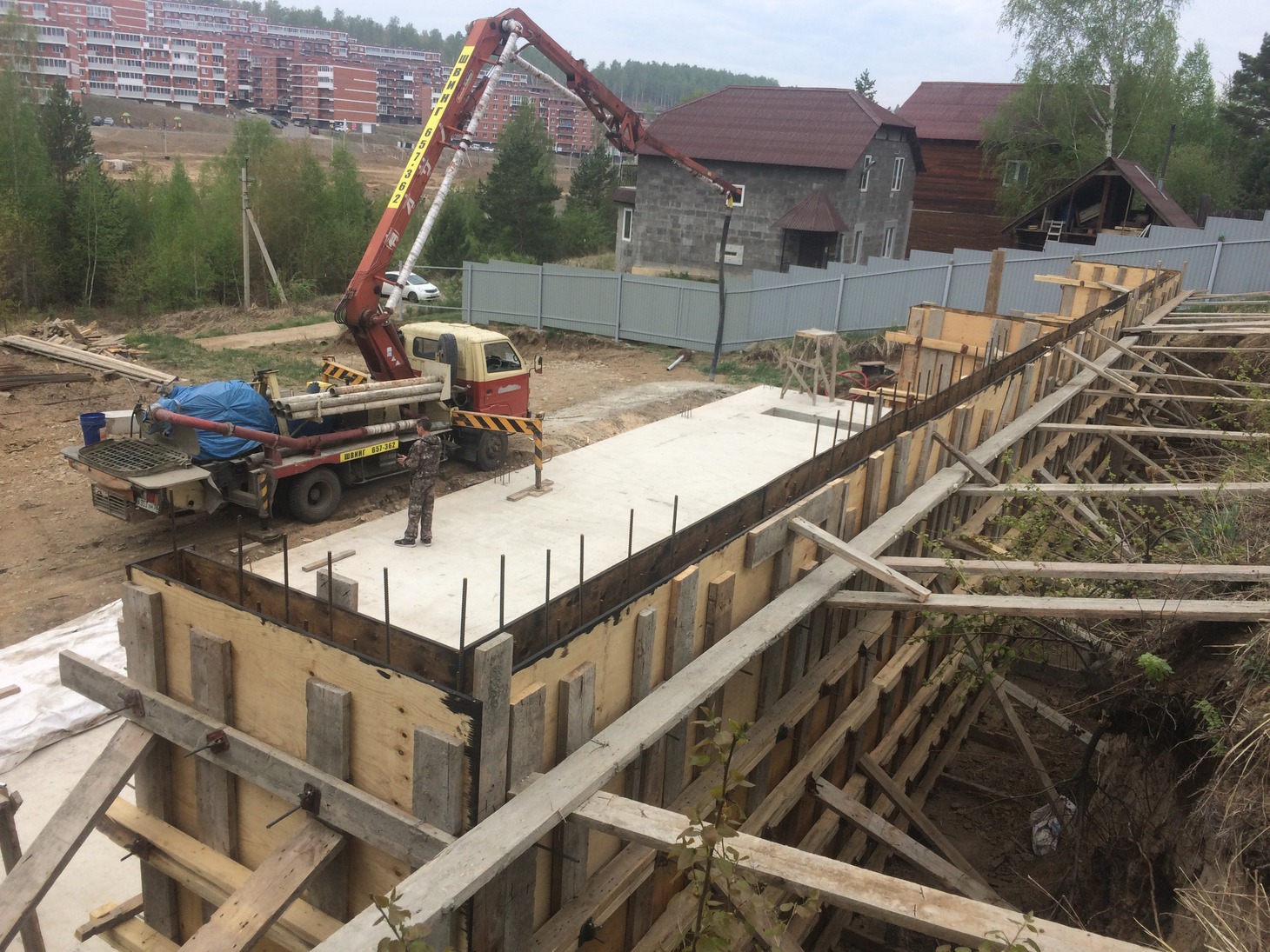 Заливка бетона