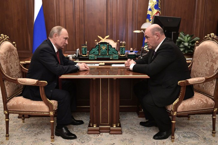 Владимири Путин и Михаил Мишустин. Фото пресс-службы Кремля
