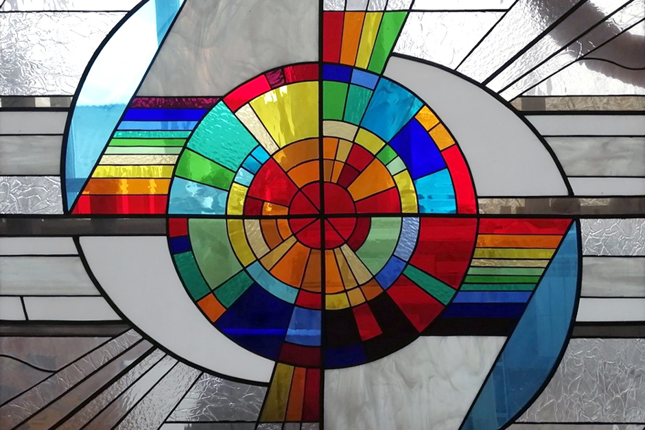 Фрагмент витража, выполненный Софьей Корневой. Фото предоставлено организаторами